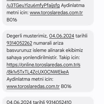 Enerjisa Toroslar Elektrik Perakende Uzan Saat Enerji Kesintisi, Ekip Gelmemesi