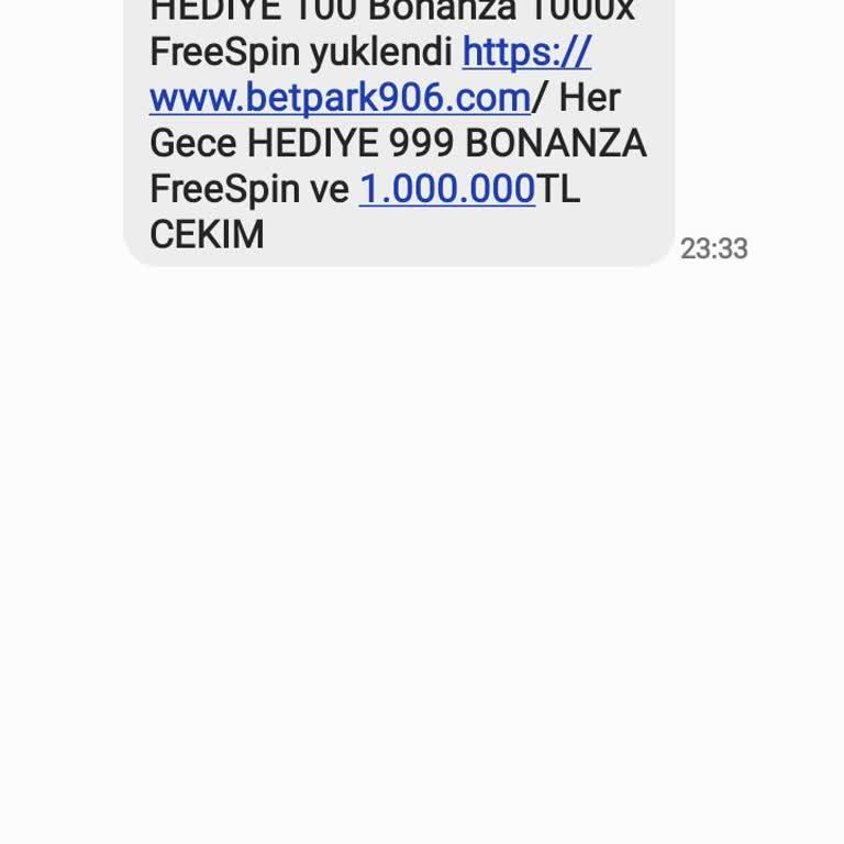 Betpark Oynamadığım Halde SMS Geliyor