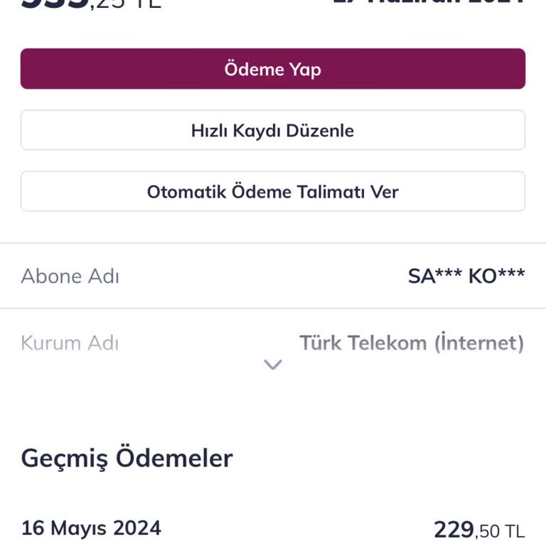 Türk Telekom Fatura Bedelindeki Ani Artış Hakkında Şikayet