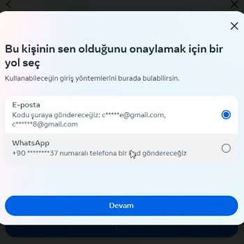 Facebook Şifremi Değiştiremiyorum.