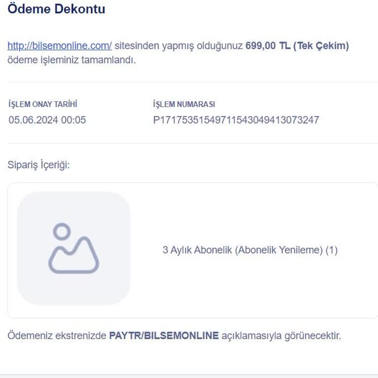 Bilsem Online Habersiz Üyelik Yeniliyor Ve Haksız Kazanç Sağlıyor!