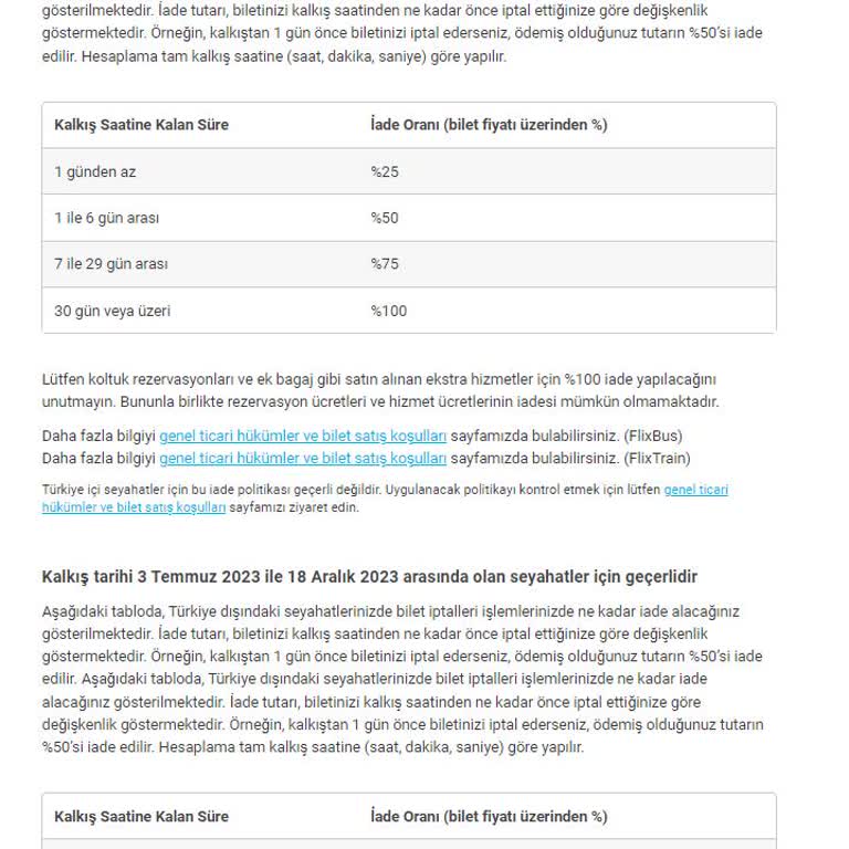Kamil Koç (flixbus TR) İade Fiyaskosu