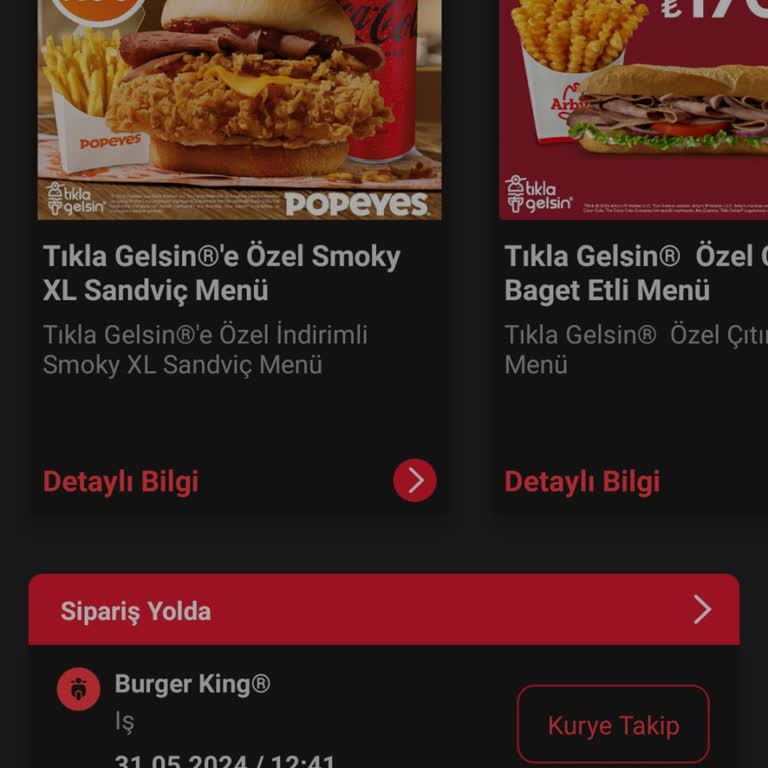 Tıkla Gelsin-Burger King Danışıklı Dövüşü