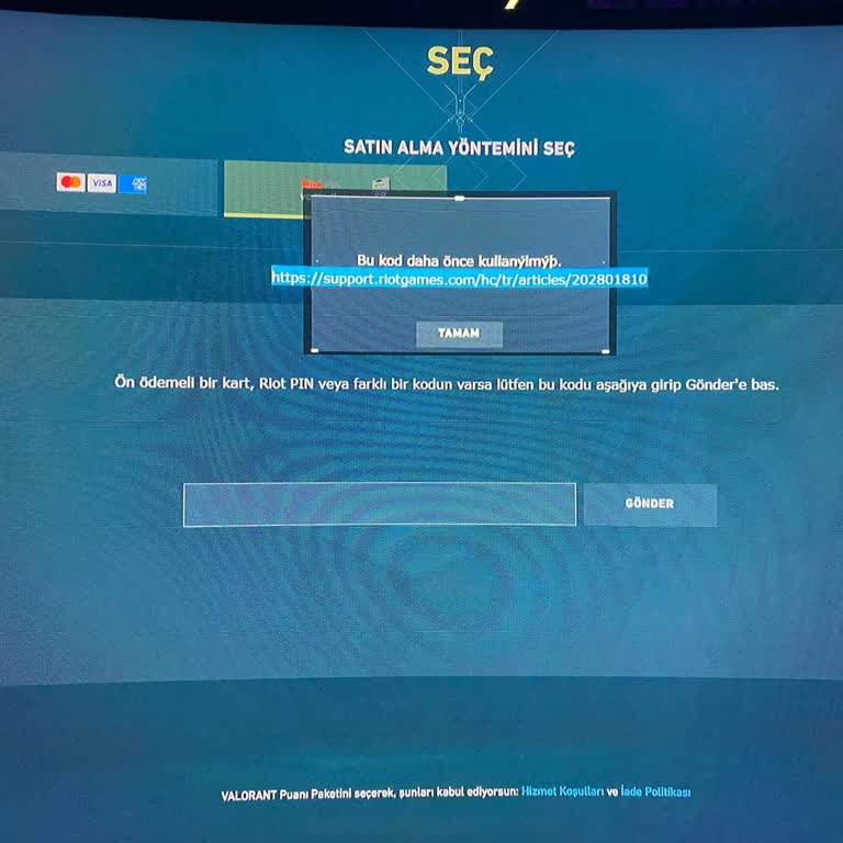 Kabasakalonline.com Ödemesini Yaptığım E-PİNİN Daha Önce Kullanılmış Olduğu Söyleniyor