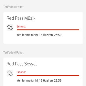 Vodafone Sınırsız Ultra Red 20 GB Şikayeti