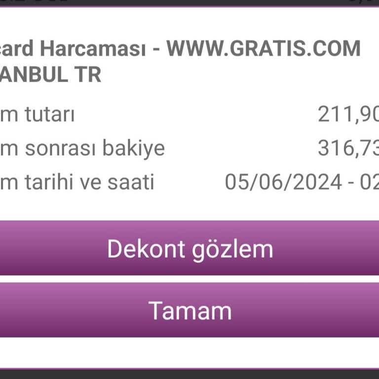 Gratis Sipariş Sorunu Para Çekip Siparişimin Gözükmemesi