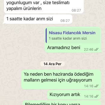 Nisasu Fidancılık ve Peyzaj Nisasu Fidancılık & Peyzaj Mağdur Eden Firma.!