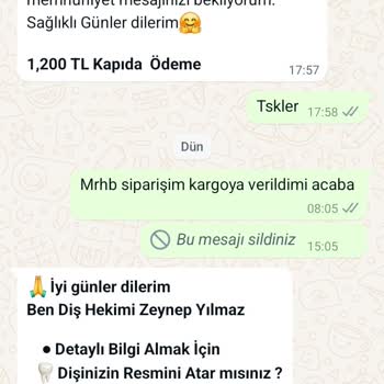 Dental Diş Protezi Diş Hekimi Hizmetleri İle İlgili Şikayet