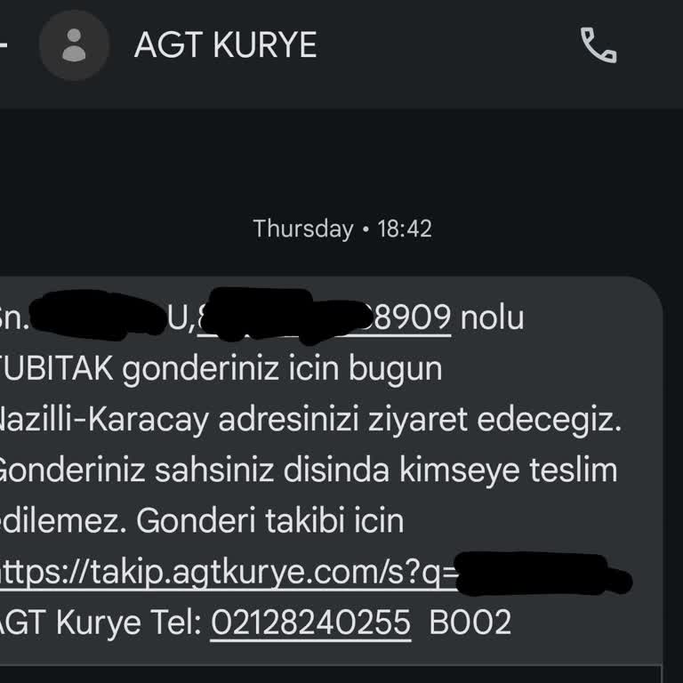 AGT Kurye (aynigunteslim.com) Bir Türlü Yapılamayan Teslimat