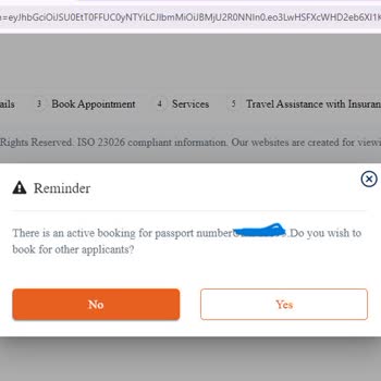 VFS Global Belçika Pasaport Numarası Kullanılmıştır Hatası