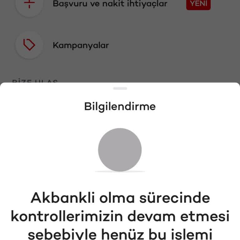 Akbank Sözleşme İnceleniyor Hatası