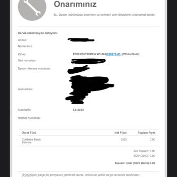 Dyson Hava Temizleyici 2 Haftada Bozuldu Değişim Yapmıyorlar