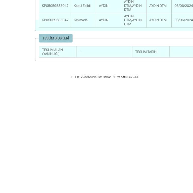 PTT Kargo Şikayet Kargo Kayıp Kargo