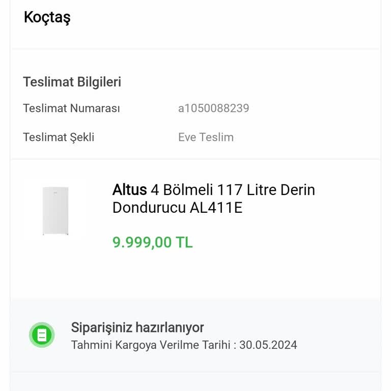 Koçtaş 12 Gündür Ürünü Kargolamıyor