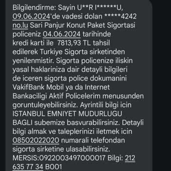 VakıfBank Sarı Panjur Konut Sigortası
