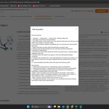 Trendyol Kategorilendirme Yanılgısı Ve İade Sorunu