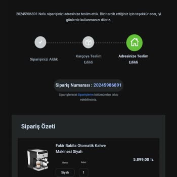 Turkcell Pasajdan Alınan Fakir Kahve Makinesi