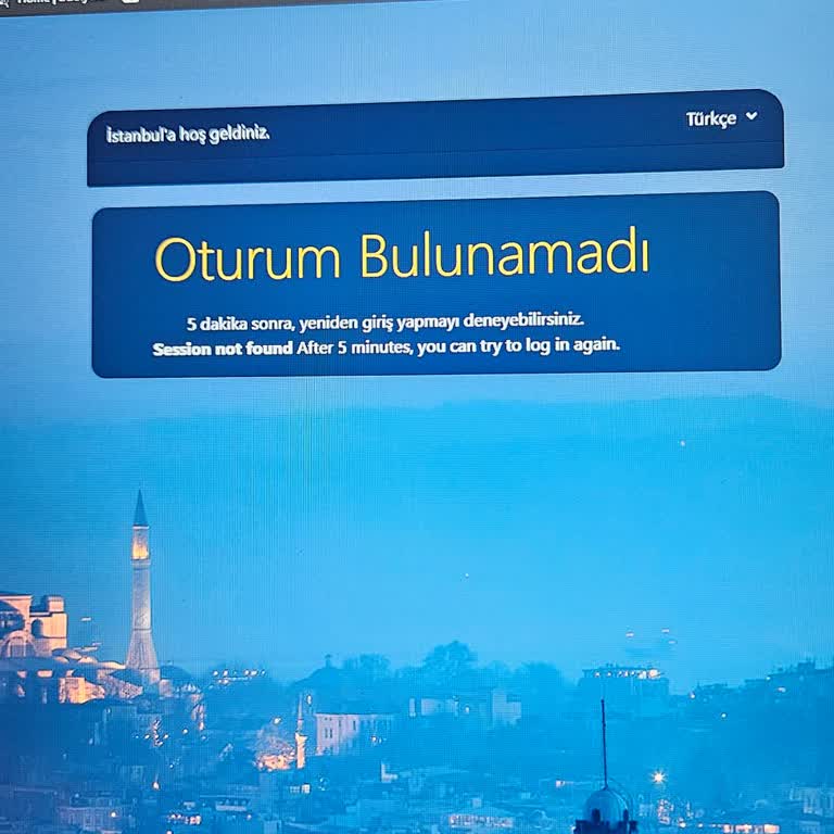 İBB-Wi-Fi Oturum Bulunamadı Hatası