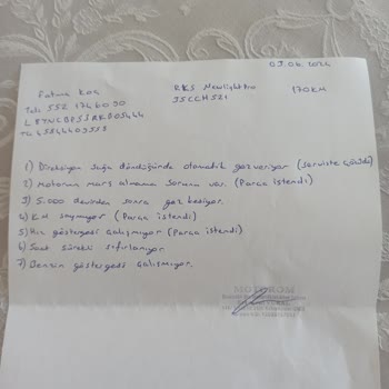 RKS Motor RKS Newlight 125 Sıfır Motor Sorunlu Geldi