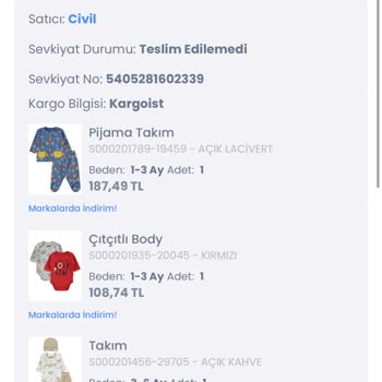 Civil Markasının Çalıştığı Kargoist Firmasının Yaşattığı Mağduriyet