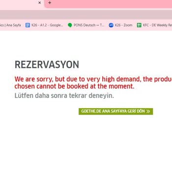 Goethe İstanbul Almanca Sınavı Kontenjan & Katılım Mağduriyeti