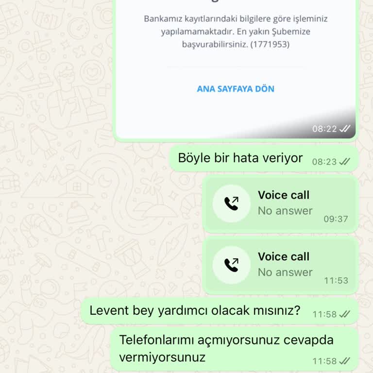 İş Bankası Müşteri Temsilcim Cevap Vermiyor.