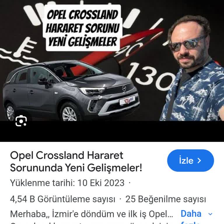 Opel Crossland Hararet Sorununa Çözümü Var.