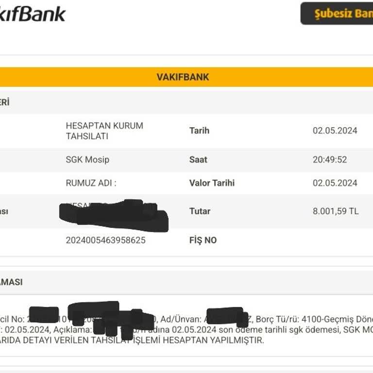 VakıfBank İnternet Bankacılığı Hatası
