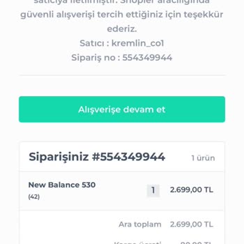 Kremlin Co Çakma Ayakkabı İadesi