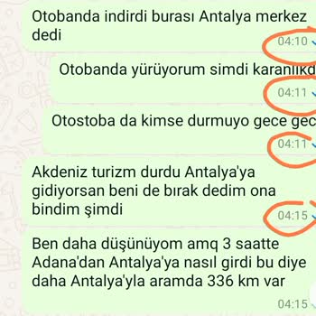 Ben Turizm Otobüs Firması Yanlış Yerde İndirip Kabullenmediği İçin