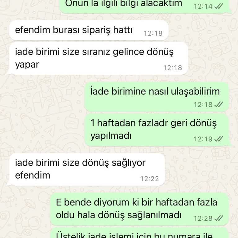 Hepsi Moda İade İşlemi Ve Ücreti Hesabıma Yatırılmadı