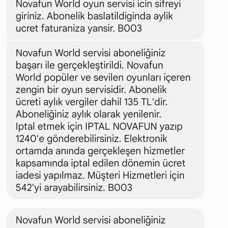 Vodafone İzinsiz Abonelik Ve Faturaya Yansıtılan Ücret Sorunu