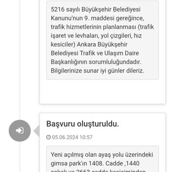 Etimesgut Belediyesi Şikayet İle İlgilenmedi.