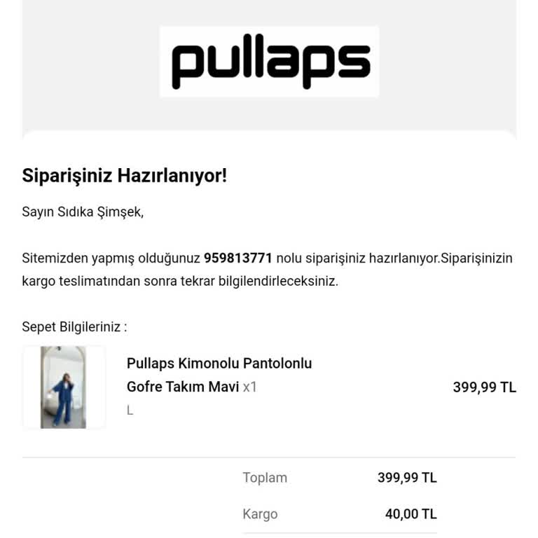 Pullaps İade İçin İletişime Geçin