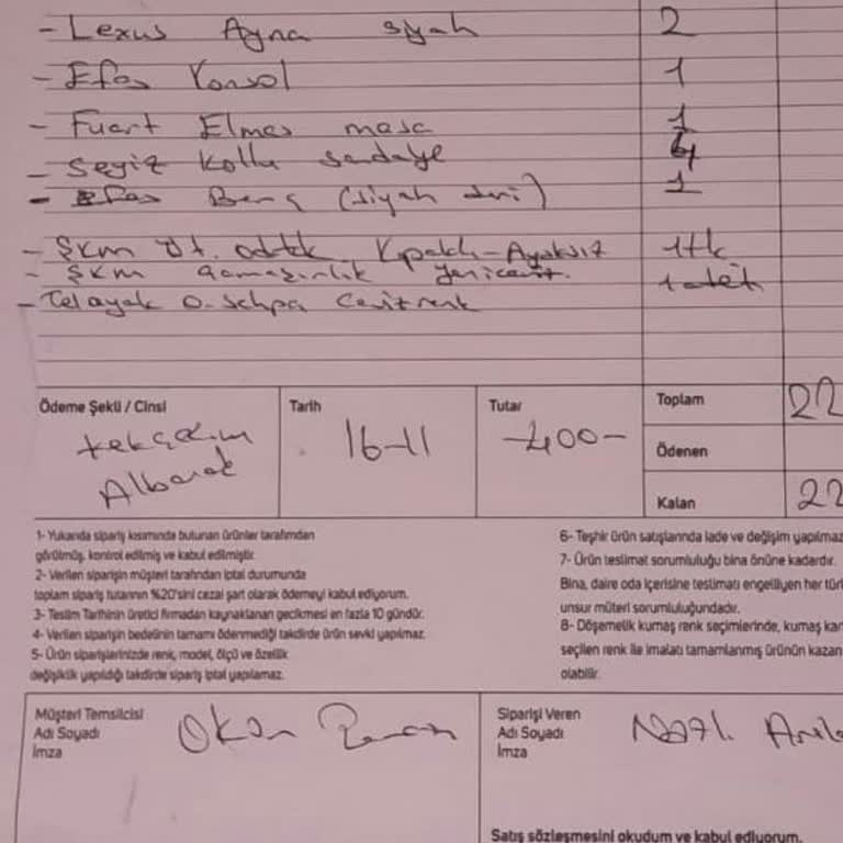 Antalya Kayacan Mobilya'da Yaşadığımız Sorunlar Ve Müşteri Hizmetleri Deneyimi