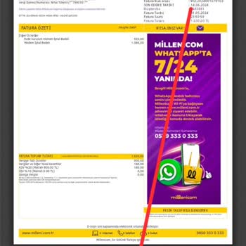 Millenicom Yalan Beyan Fatura Kesmişler