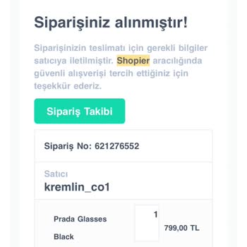 Shopier Kremlin.co Alışverişimin İade Edilmesini İstiyorum