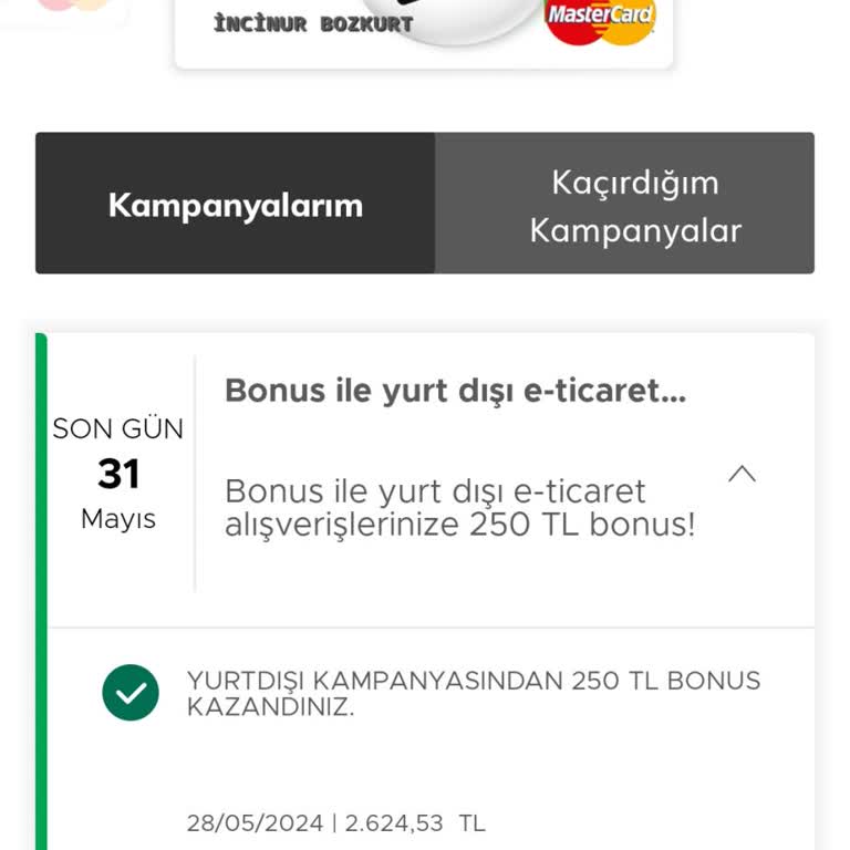 Garanti BBVA Bonus Yüklememe Problemi