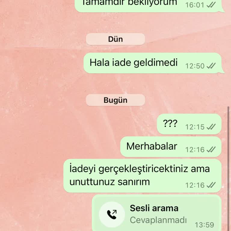 Minetan Butik Paramı İade Etmiyorlar