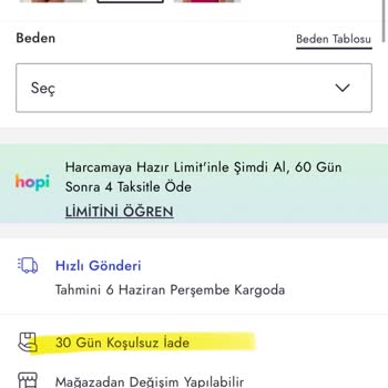Boyner Teslim Edildiği An İade Etmek İstediğim Ürünü İade Almıyor
