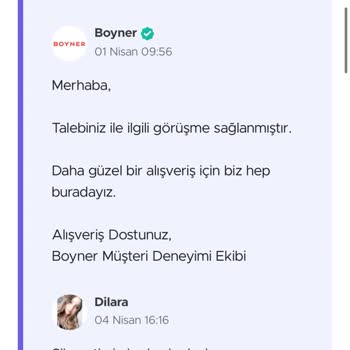 Boyner Teslim Edildiği An İade Etmek İstediğim Ürünü İade Almıyor