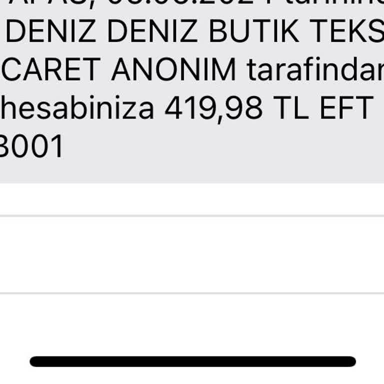 Deniz Butik Ücret İadesi Sorunu