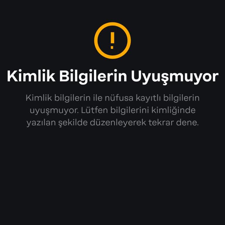 Papara ''Kimlik Bilgilerin Uyuşmuyor'' Hatası!