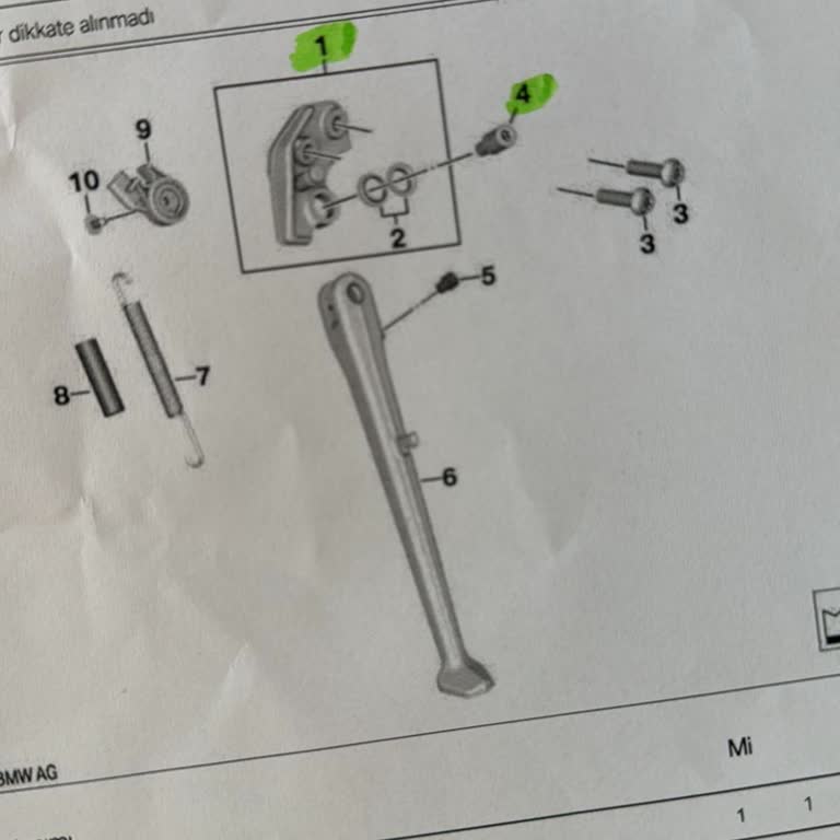 BMW S1000XR Motosikletimin Yan Ayak Garantiden Değişimi