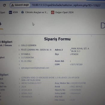 Değer Motorlu Araçlar A. Ş. Haksız Para Kazanma. Citroen