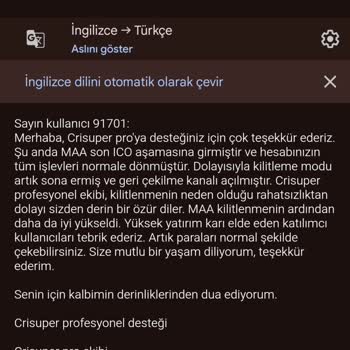 Yahoo Finance Aldatması! Crisuperpro Mağduruyum.