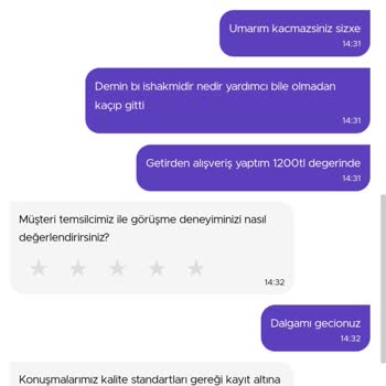 Getir Yardım Hiç Yok
