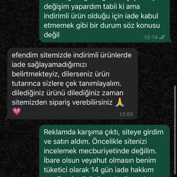 Gaus İade Kabul Etmiyor, Değişim Yapmaya Zorluyor!