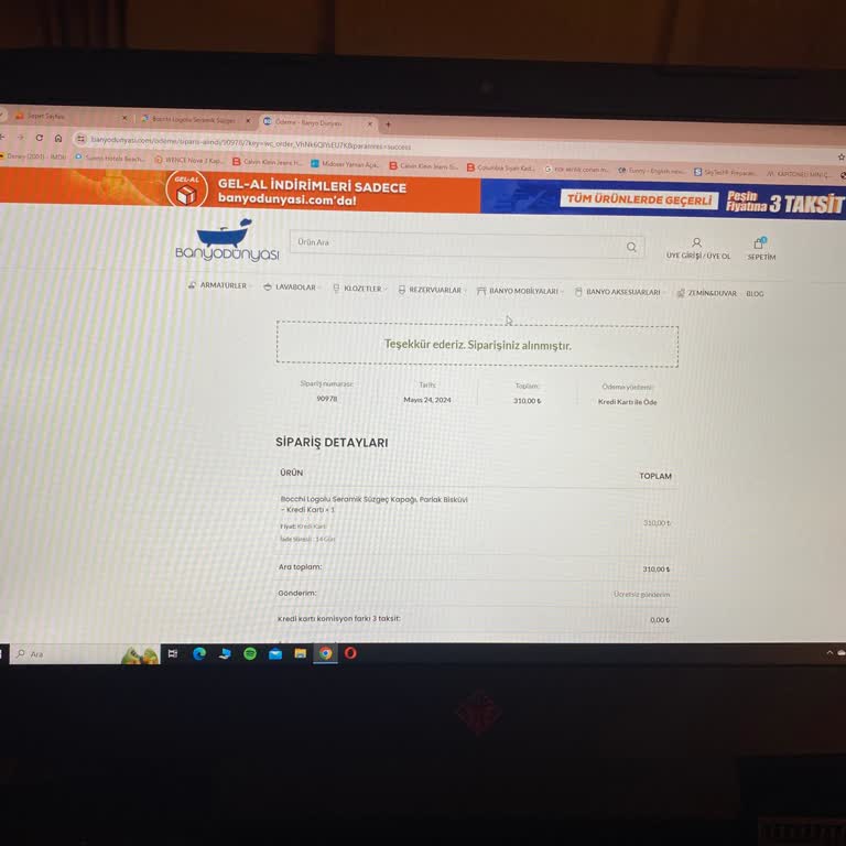 Banyo Dünyası Siparişimin Gönderilmemesi!