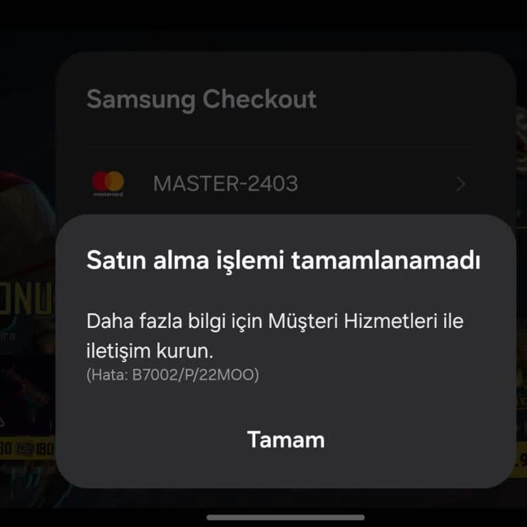 PUBG (Pubgmobile.com) Galaxy Store Satın Alma Başarısız Hatası Çözümü